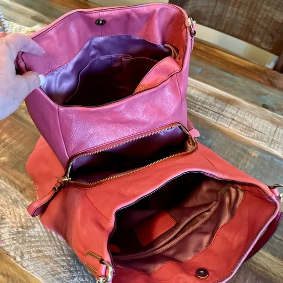 🌺C O A C H shoulder bag Rose Pink leather Great condition !!🌺 - Picture 13 of 16